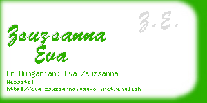 zsuzsanna eva business card